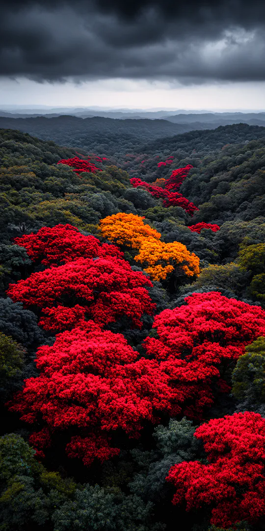 Phone wallpaper: Autumn in the mountains