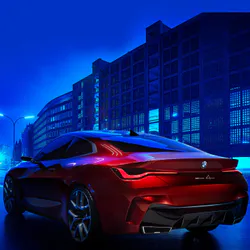 BMW в сумерках
