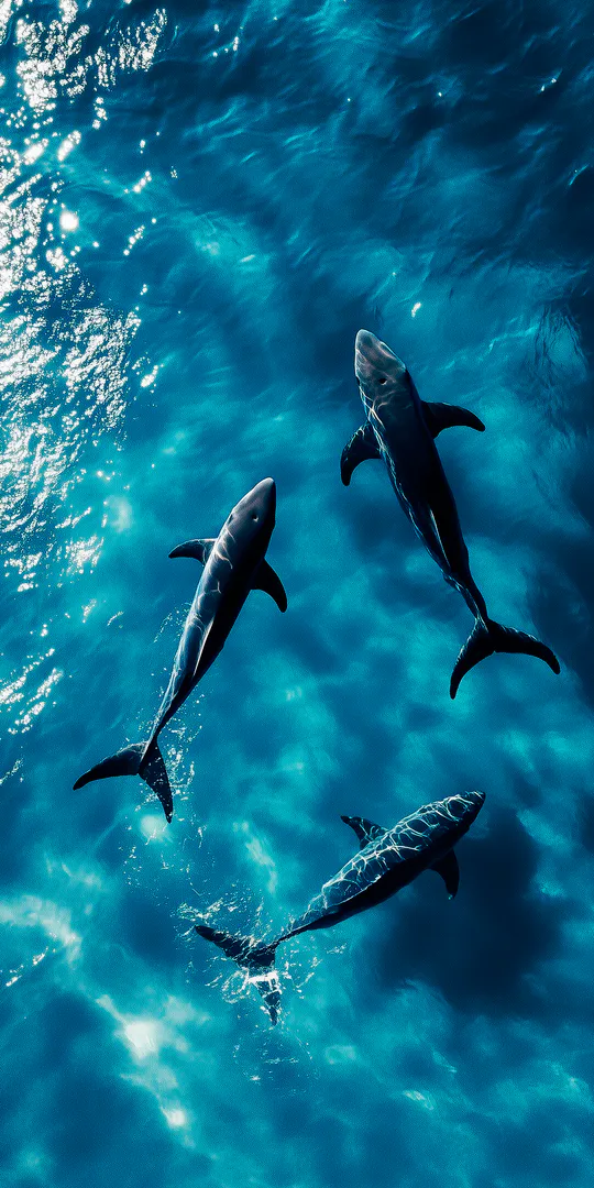 Phone wallpaper: Dolphins