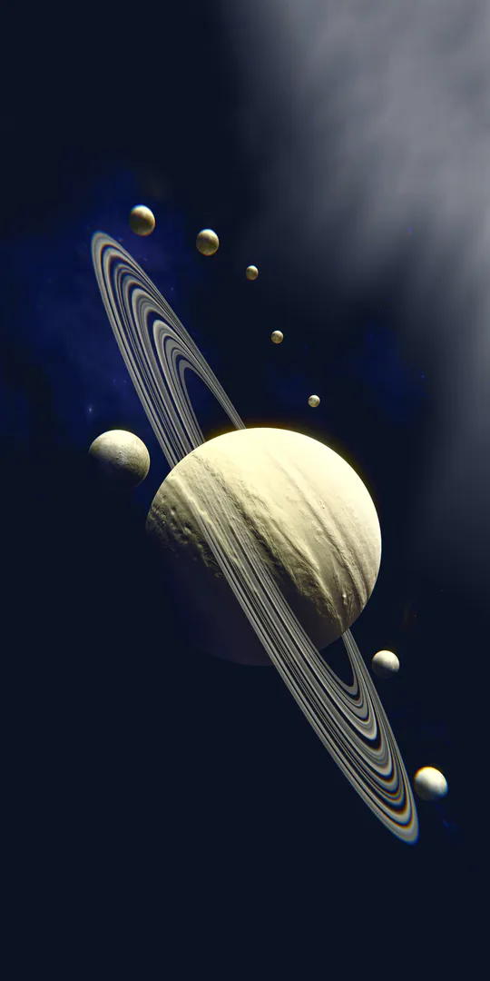 Phone wallpaper: Planet Saturn