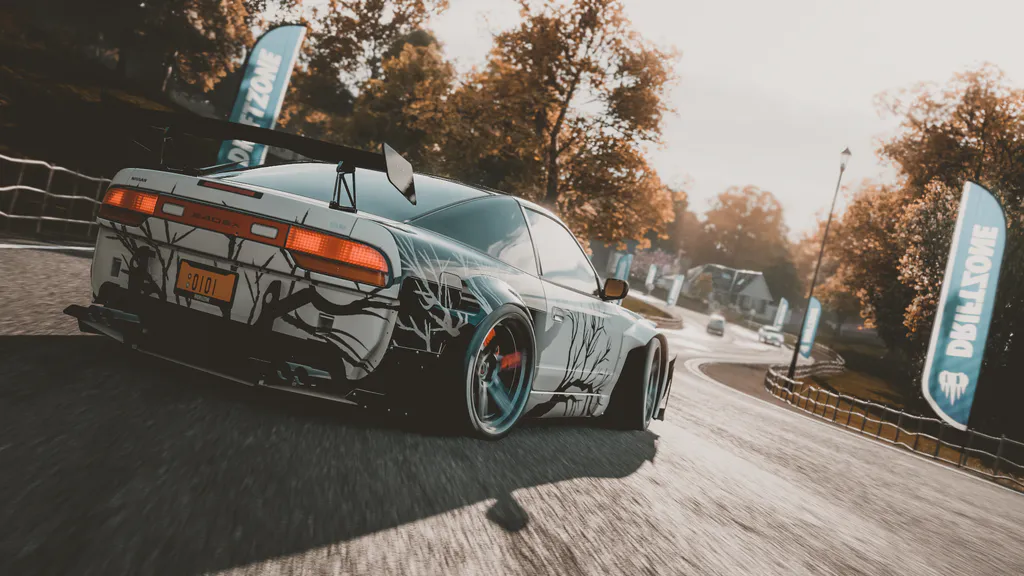 Обои на рабочий стол: Nissan 240SX дрифт
