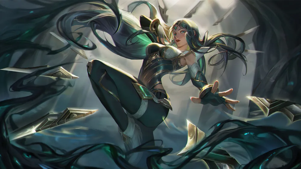 Wallpaper Sentinel Irelia 3440x1440