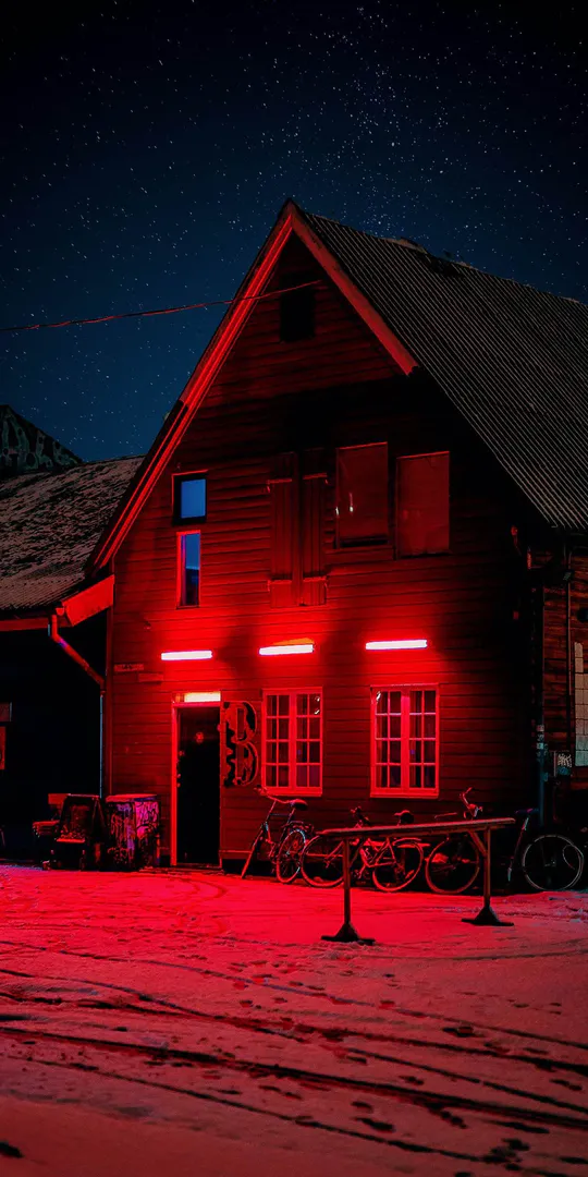 Phone wallpaper: Red glow