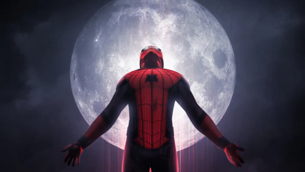 Wallpaper Spiderman Far From Home Art 750x1334