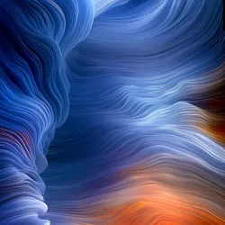 Vibrant geological layers