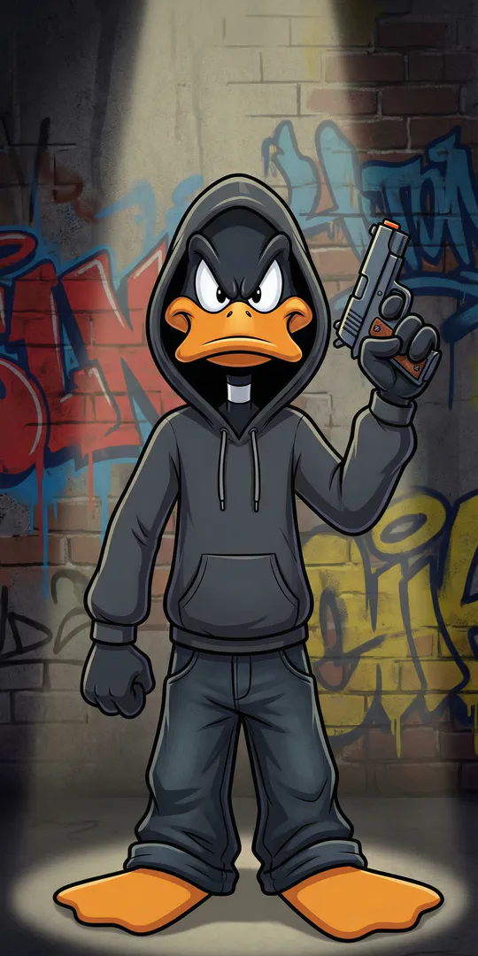 Обои на телефон: Утка в тени