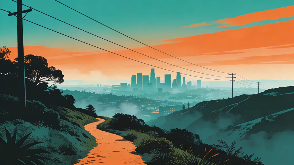 Шпалери для робочого столу: Вечірні пагорби