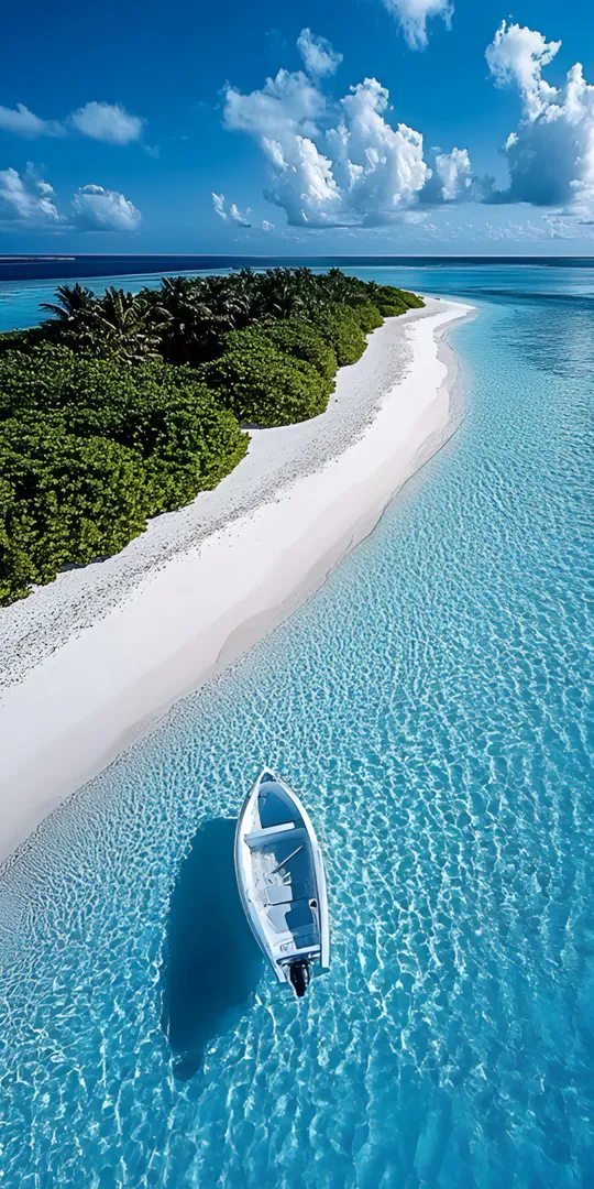 Обои на телефон: Островная лагуна