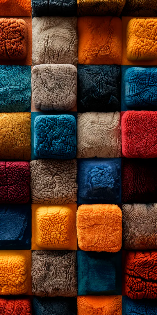 Обои на телефон: Мягкие текстурные кубы