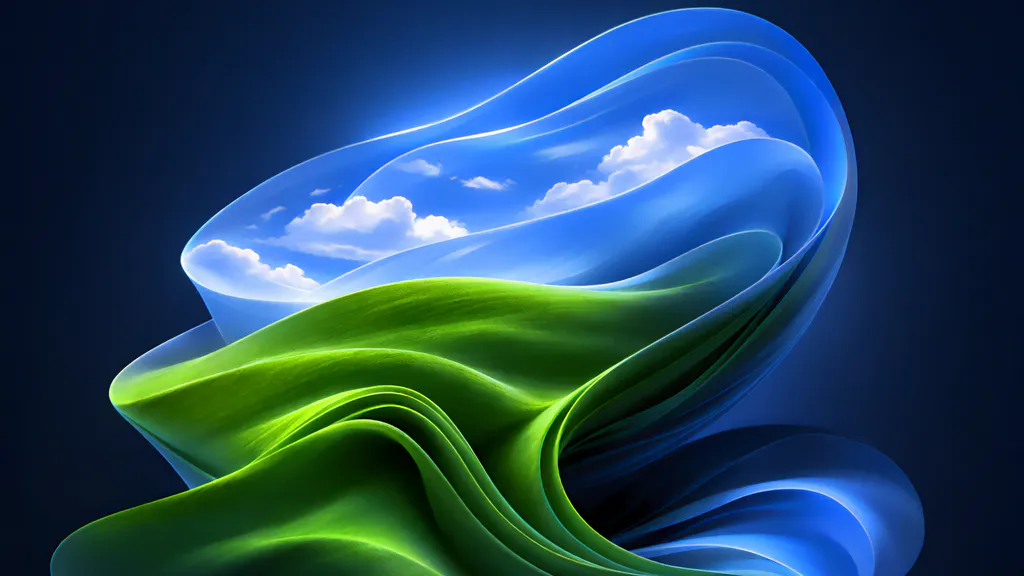 Шпалери для робочого столу: Windows хвилі неба