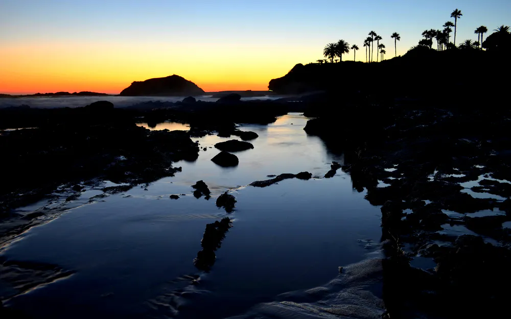 Wallpaper Sunset at Laguna Beach 1280x800