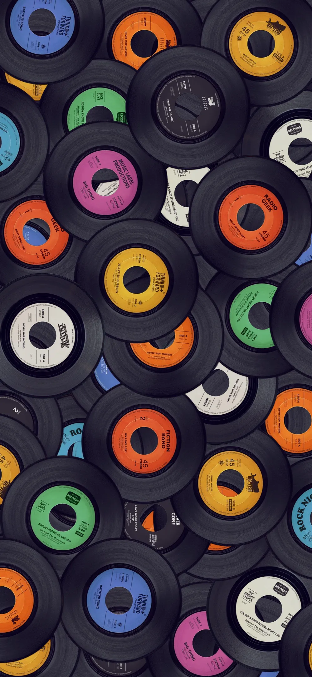 Wallpaper Vinyl records 1024x768