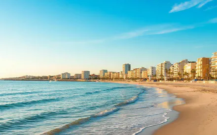 City, Sea, Shore, Beach, Ocean, Sun