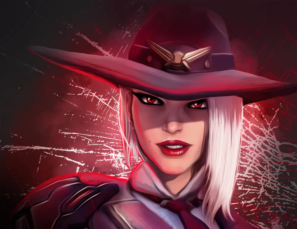 Wallpaper Ashe Overwatch 2560x2048