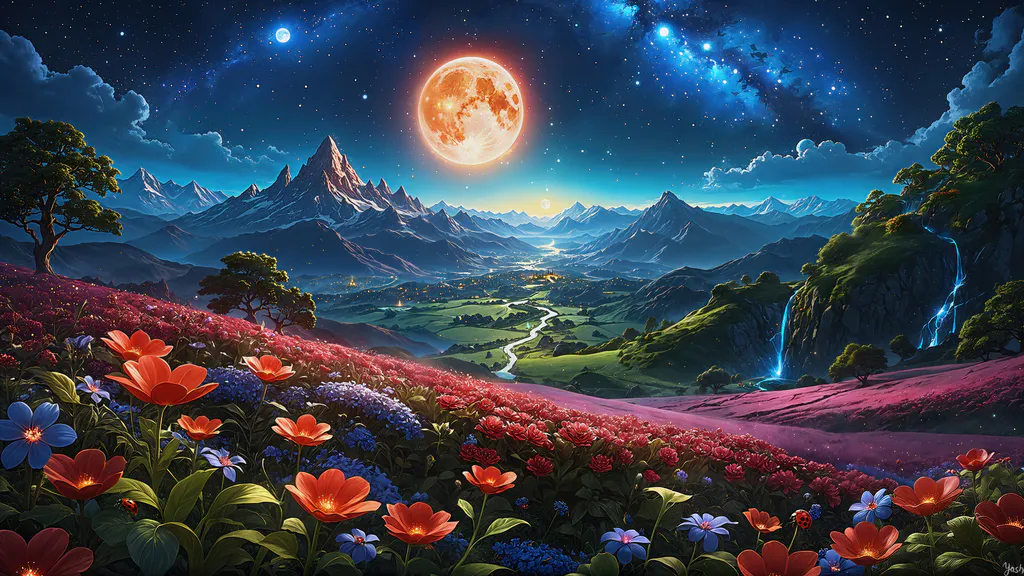 Обои на рабочий стол: Цветочная поляна