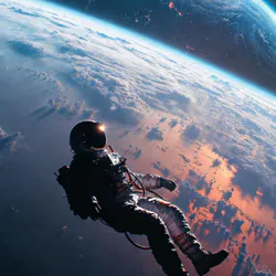 Man in a spacesuit