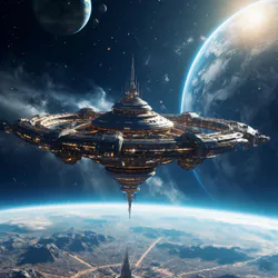 Abandoned starship