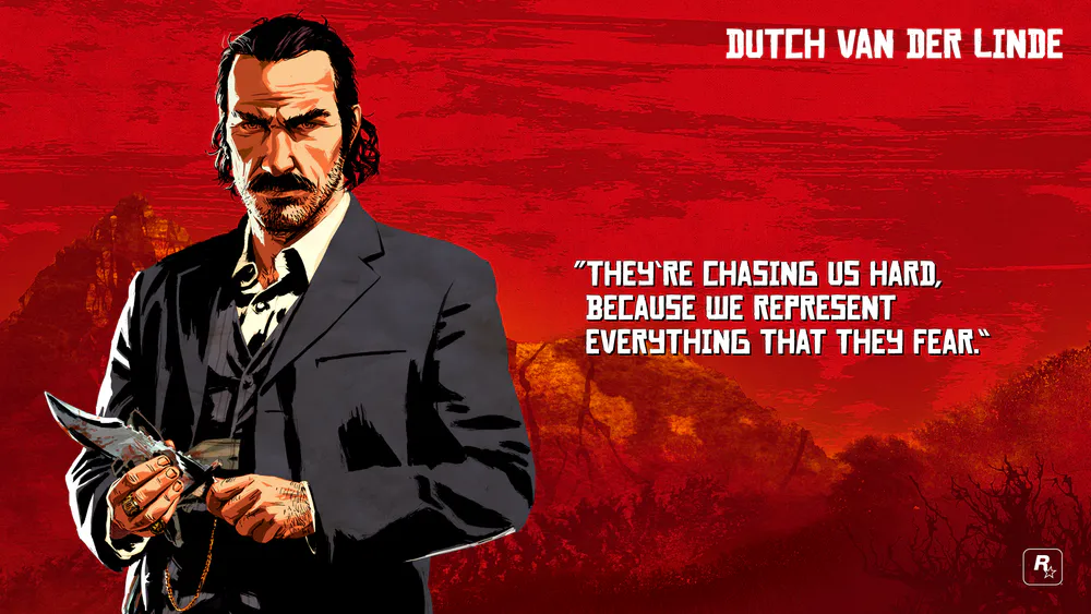 Wallpaper Red Dead Redemption 2 Dutch Van Der Linde 1080x2160