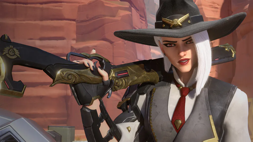 Wallpaper Ashe Overwatch 2560x1440