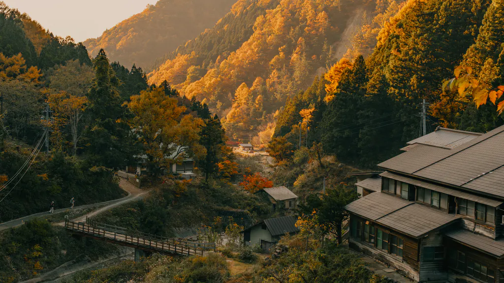 Desktop wallpaper: Autumn valley