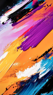 Painting, Texture, Abstract, Orange, Purple, Blue, Acrylic, Canvas