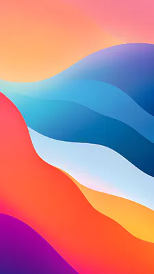 Gradient, Smooth Shapes, Pastel Colors, Abstract, Minimalism, Blue Shades, Pink Shades
