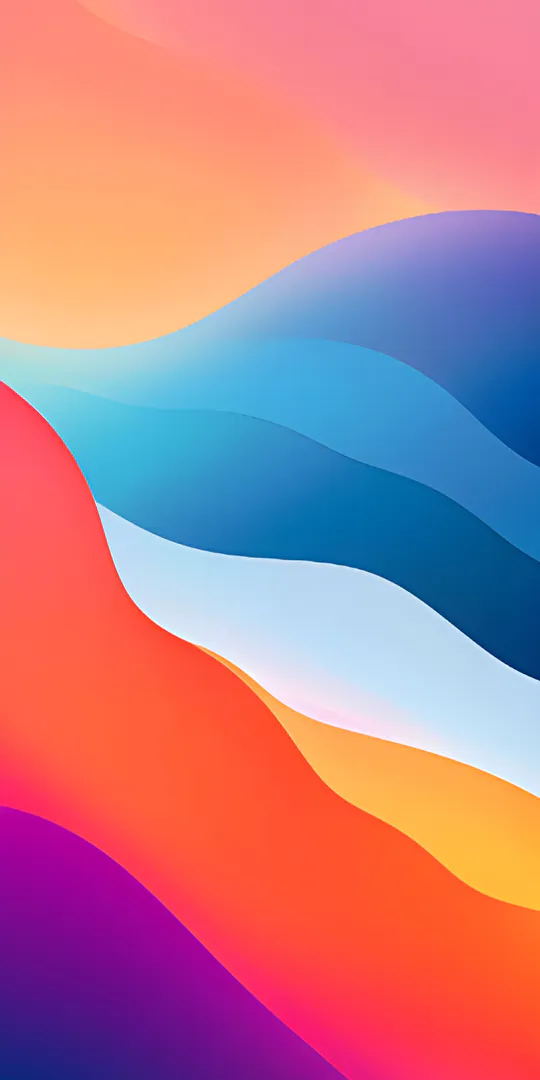 Phone wallpaper: Color waves