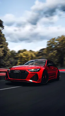 Audi Rs 6, Supercar, Car, Red, Мыслите впереди
