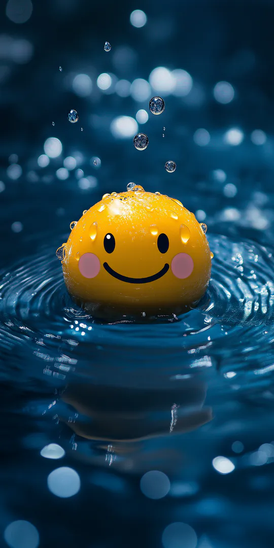 Обои на телефон: Улыбка на воде