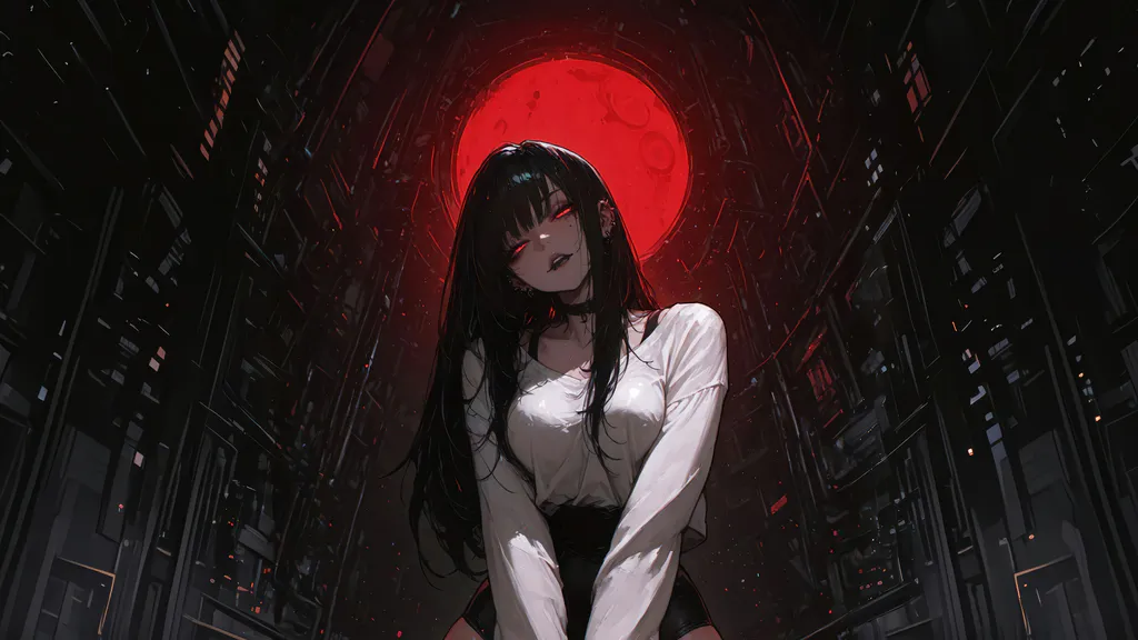 Desktop wallpaper: Bloody night