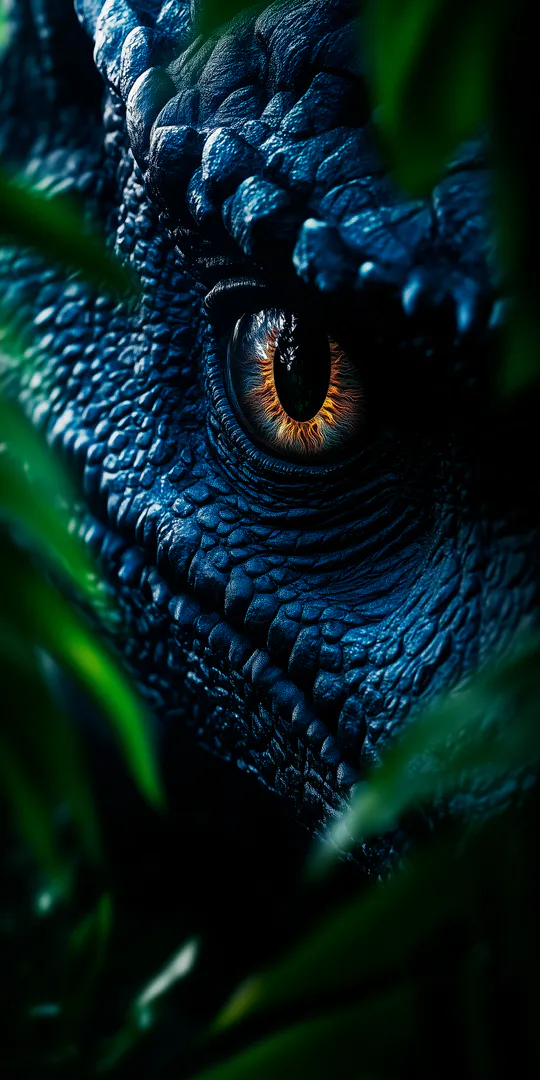 Phone wallpaper: Eye of a dinosaur