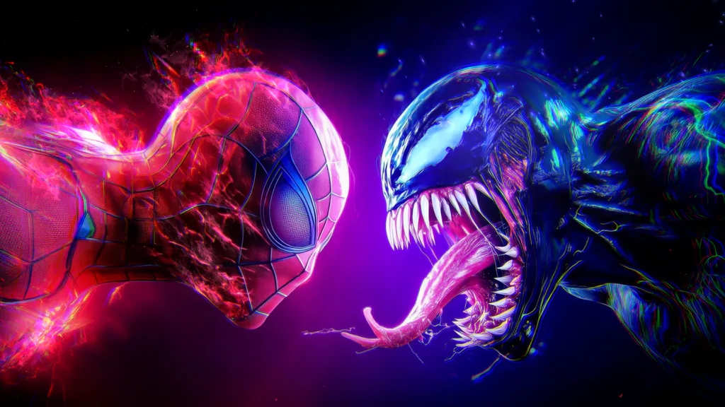 Шпалери для робочого столу: Протистояння Spider Man та Venom