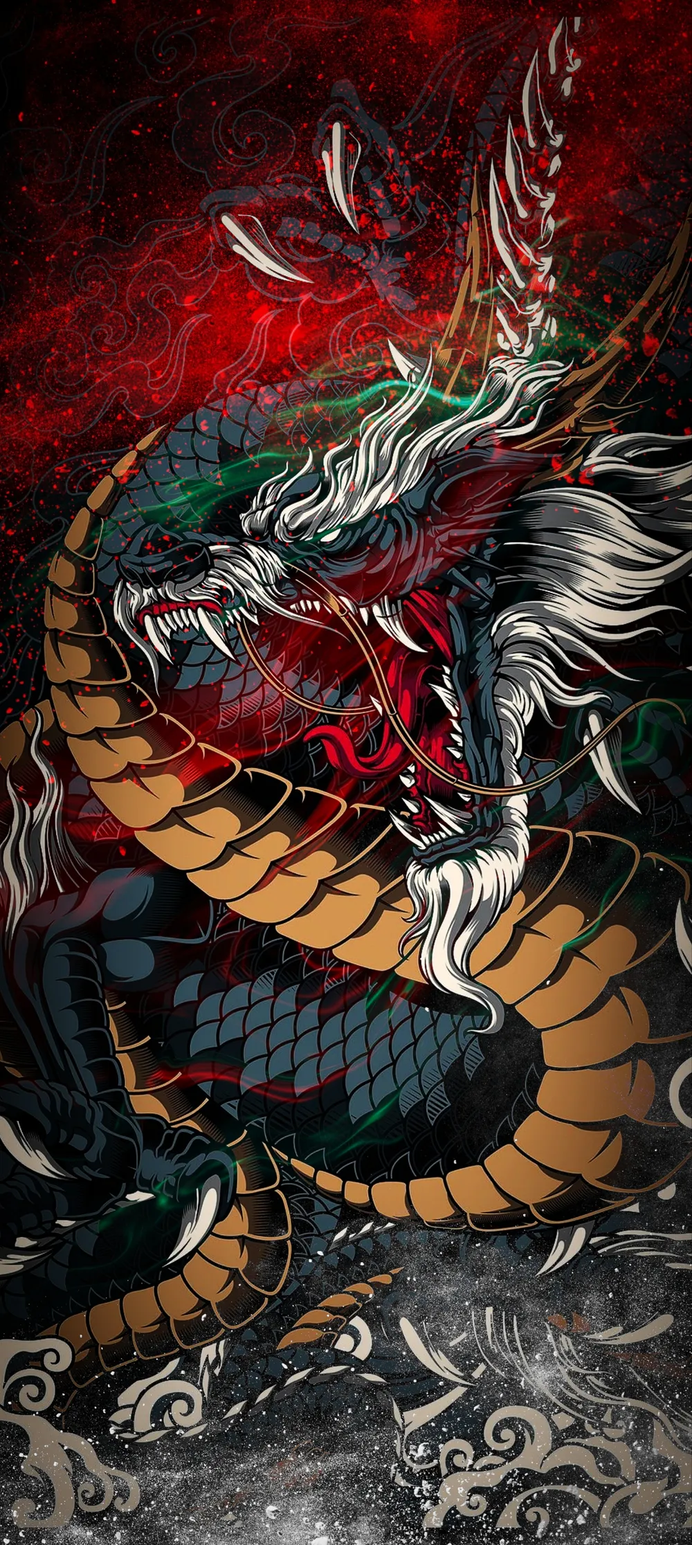 Wallpaper The Dragon 1366x768